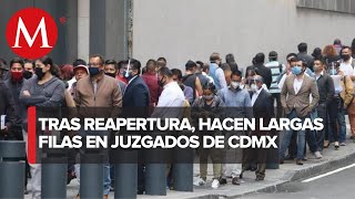 Tras cierre por coronavirus reabren juzgados familiares en CdMx [upl. by Justen]