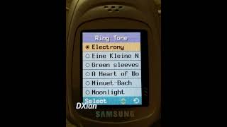 Samsung SGHT100 Orange IL ringtone  Electrony  on amp off [upl. by Anires]