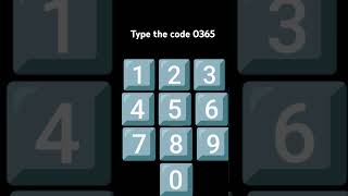 Type the code 0365 [upl. by Vernen]