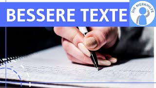 Texte hochwertiger flüssiger in besserer Sprache amp stilistisch perfekt schreiben  Tipps amp Tricks [upl. by Ynnob]