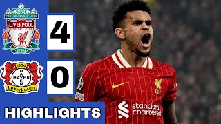 🔴Liverpool vs Bayer Leverkusen 40 Extended HIGHLIGHTS  UEFA Champions League [upl. by Alage556]