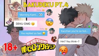 DEKU STAYING AT BAKUGOS PT 4 BakuDekuDekuBaku 🧡💚  MHA Texting Story [upl. by Jodoin]