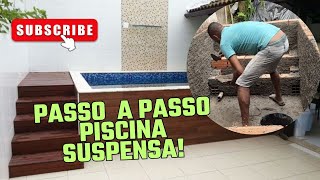 Tô fazendo uma piscina suspensa em casa PASSO A PASSO PRIMEIRA ETAPA [upl. by Nitas543]