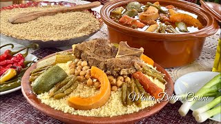 Couscous Kabyle 🇩🇿 Recette Détaillée En Kabyle ♓️ [upl. by Joline462]