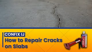 Confix IJ How to Repair Cracks on Slabs [upl. by Ahtnamys]