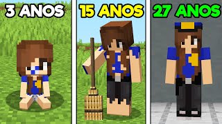 CICLO DA VIDA DE POLICIAL NO MINECRAFT [upl. by Yclehc]