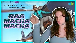 Raa Macha Macha  Lyrical  REACTION  Game Changer  Ram Charan  Shankar  Thaman S  Nakash Aziz [upl. by Llener]