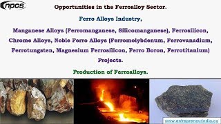 Opportunities in the Ferroalloy Sector  Production of Ferroalloys [upl. by Donella]