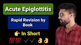 acute epiglottitis lecture ent [upl. by Neille674]