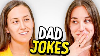 Dad Jokes  Dont laugh Challenge  Sam vs Abby  Raise Your Spirits [upl. by Nivalc]