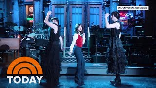 Jenna Ortega does the ‘Wednesday’ dance in ‘SNL’ promo [upl. by Nordin740]