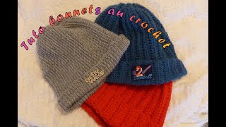 Bonnet au crochet super facile [upl. by Brockwell]