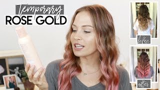 ROSE GOLD HAIR  DIY ROSE GOLD HAIR  Makinze [upl. by Blaise]