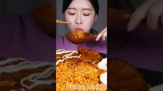 Fume Chicken noodles mukbang mukbang asmr chicken noodles shorts ytshorts trending [upl. by Tiertza]