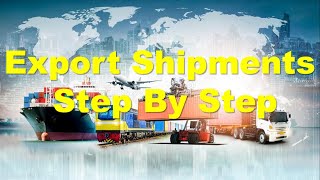 EXPORT SHIPMENT STEP BY STEP  Tamil [upl. by Reynold]