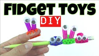 EASY DIYS  DIY FIDGET TOYS FOR BACK TO SCHOOL  EASY FOR KIDS TO MAKE USING HOUSEHOLD MATERIALS [upl. by Ahsienaj]