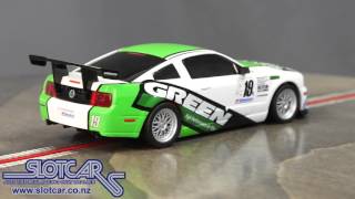 Ninco Slot Car Ford Mustang Green 19 Slotcar 55053 [upl. by Celeski]