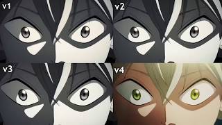 Black Clover Opening 2 Comparison Versions 14 [upl. by Janette629]