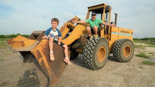 Working on Real Tractors and digging dirt  Tractors for kids [upl. by Ailaro861]