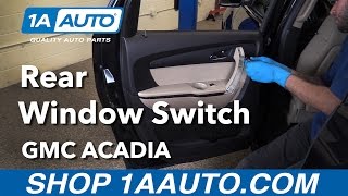 How to Remove Rear Door Panel 0716 GMC Acadia [upl. by Enitnatsnoc]