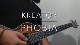 Playing My Favorite Kreator Song Phobia Guitar Cover [upl. by Colis]