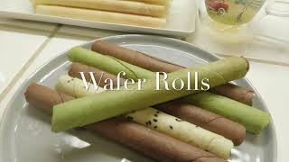 Homemade Wafer Rolls Recipe 自家製牛油蛋捲 [upl. by Dianthe]