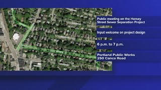 Public meeting to discuss Hersey Street sewer separation project in Portland [upl. by Mccurdy]