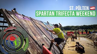 Spartan Trifecta Weekend  StPölten AT 2024 All obstacles 🔴🔵🟢 [upl. by Sebastien]