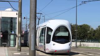 Lyon TCL  Centre de Maintenance Tramway SaintPriest  Départ et freinage durgence Citadis 302 [upl. by Dinesh157]