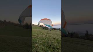 Rookie forward launch😀 paragliding parapente mountains travel gleitschirm outdoors flying [upl. by Cia]