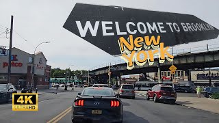 Short drive 🚗 Tour Brooklyn NY 4K driving roadtrip travel nyc [upl. by Akehsay]