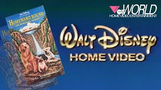 Walt Disney Home Video Homeward Bound The Incredible Journey VHS Trailer  1992 [upl. by Ytteb153]