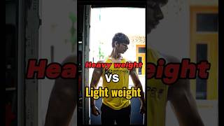 Lightweight vs heavyweight training which one is better better lightweight youtubeshorts [upl. by Tiana]