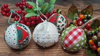 Festive Fabric Baubles [upl. by Nessnaj]