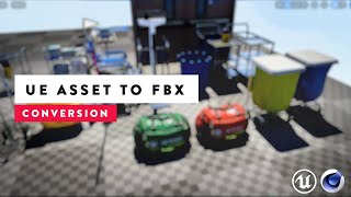 UE Asset to FBX for Cinema 4D Blender 3ds Max Maya amp Houdini  VFXHUT [upl. by Adnawot]