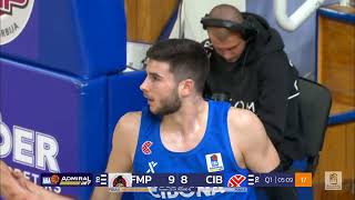 AdmiralBet ABA League 202324 Round 15 match FMP Soccerbet – Cibona 512024 [upl. by Sedinoel244]