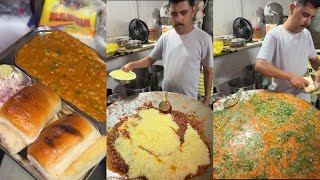 Instant Gujrati Pav Bhaji for Rs 80 in Vadodara 😍😍  Full Easy Street Style Recipe 🤩🤩 [upl. by Talich]