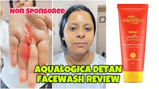 Does it Remove Tan Tan Removal Facewash Aqualogica DETAN Facewash Review [upl. by Elsinore934]