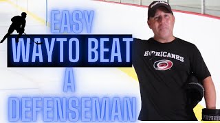 How to Beat a Defenseman in hockey 1 on 1 [upl. by Jessy264]