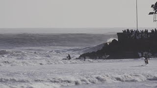 2023 Jan 05 Big Surf Santa Barbara Sandspit [upl. by Rahsab]