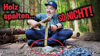 Stein macht Messer kaputt  Bushcraft Tipp [upl. by Sivia]