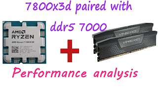 7800x3d ddr5 7000 benchmark overview  AM5 DDR5 memory benchmark DDR5 7000 vs DDR5 6200  1440p [upl. by Sinegra439]