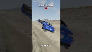 Chance of Survival with Different Vehicles car beamngdrive crash [upl. by Leupold465]