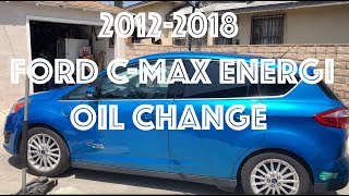 20122018 Ford C Max Energi Oil Change Its So simple Livin Life with Rick amp Jerre [upl. by Tadd528]