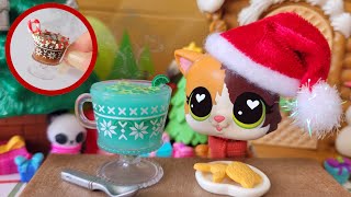 Making Mini LPS Christmas Drinks [upl. by Jona]