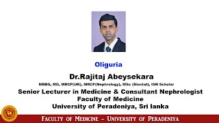 Oliguria l Faculty of Medicine l University of Peradeniya [upl. by Charmane]