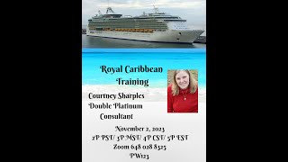 Mock Booking with Royal Caribbean with 1 Star Double Platinum Courtney Sharples [upl. by Netsew]