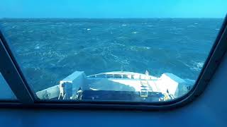 Onboard Stena Nordica en route Holyhead to Dublin during Storm Erik 9th Feb 2019 i [upl. by Eerased]