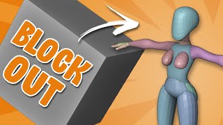 Blocking Out  Blender Character Sculpt Tutorial part 1 [upl. by Aiekan]