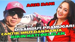 ADA STORY Angga Candra Bukan Tapi Aku Disambut Pramugari Cantik Bikin Salting vlog viral [upl. by Etnoj317]